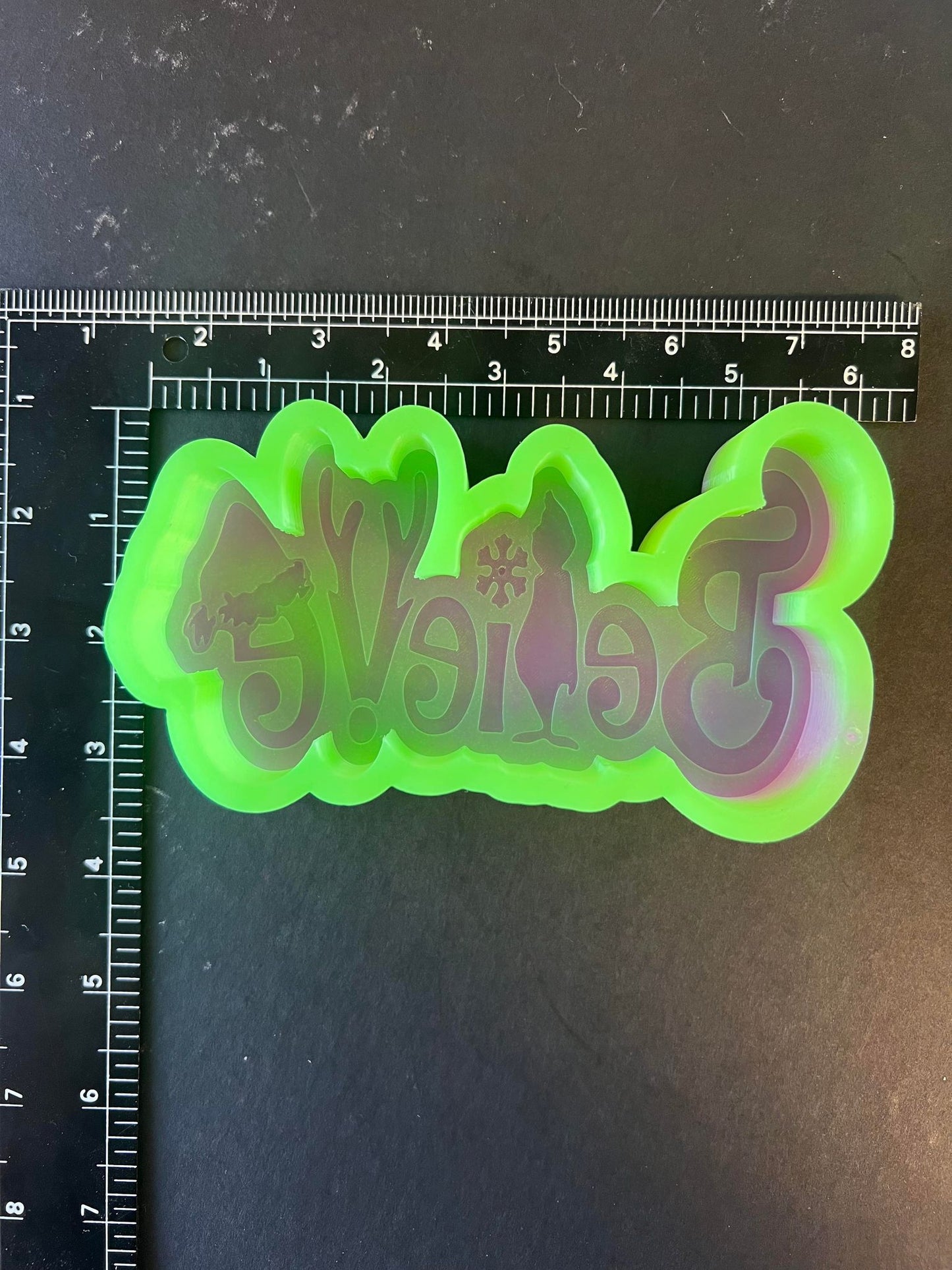 Believe Christmas Silicone Mold