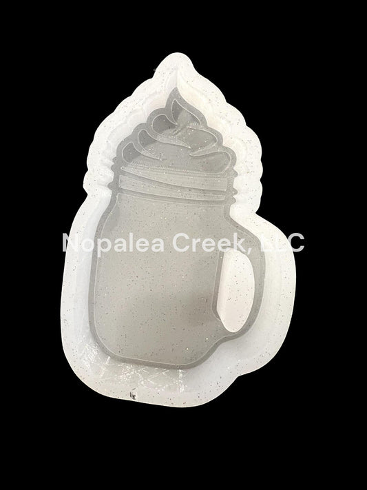Mason Jar and Cream Silicone Mold