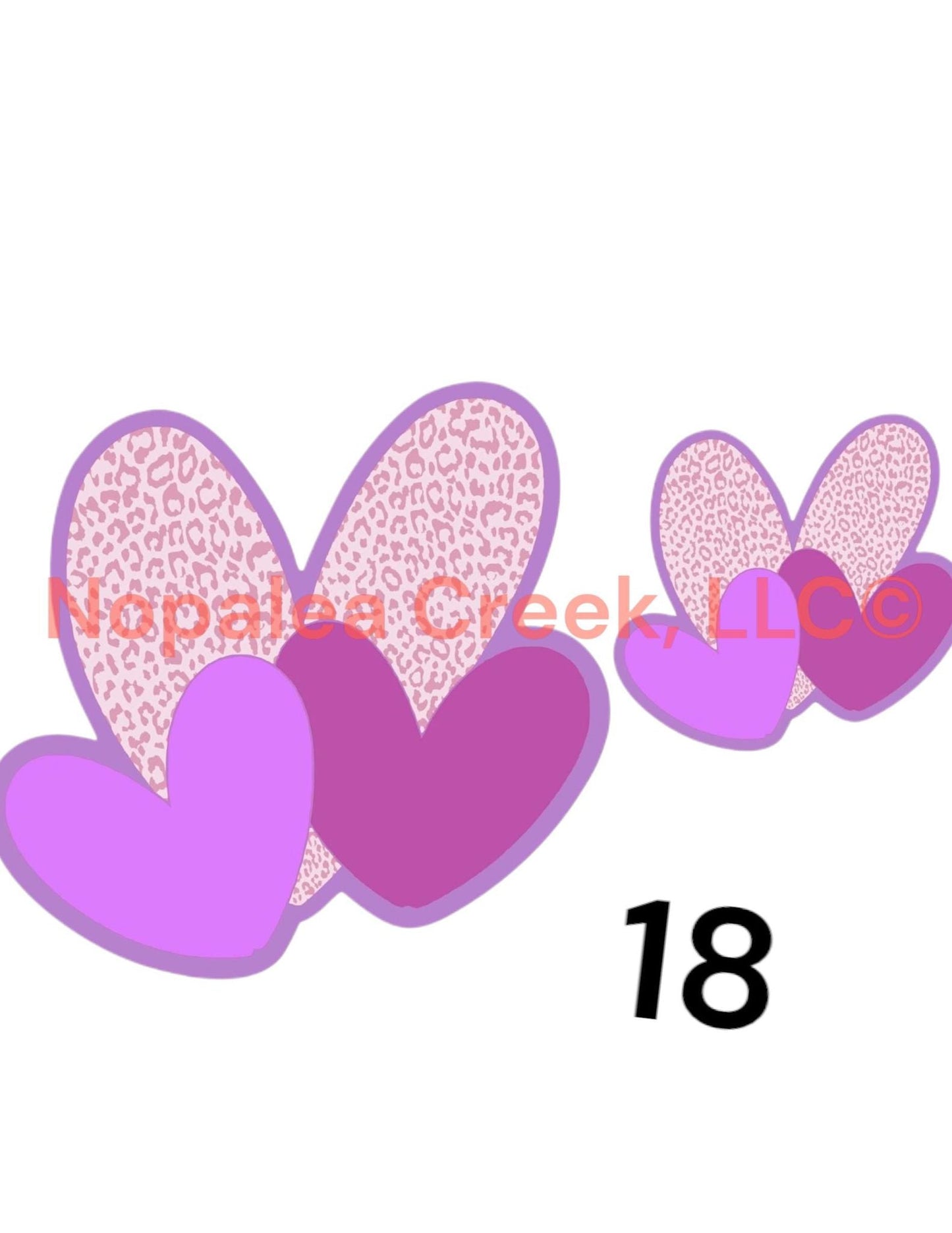 Triple Heart Cardstock (2) Listing