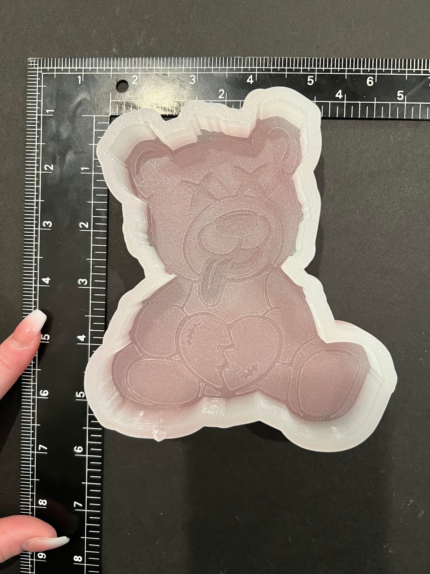 Broken Heart Bear Silicone Mold