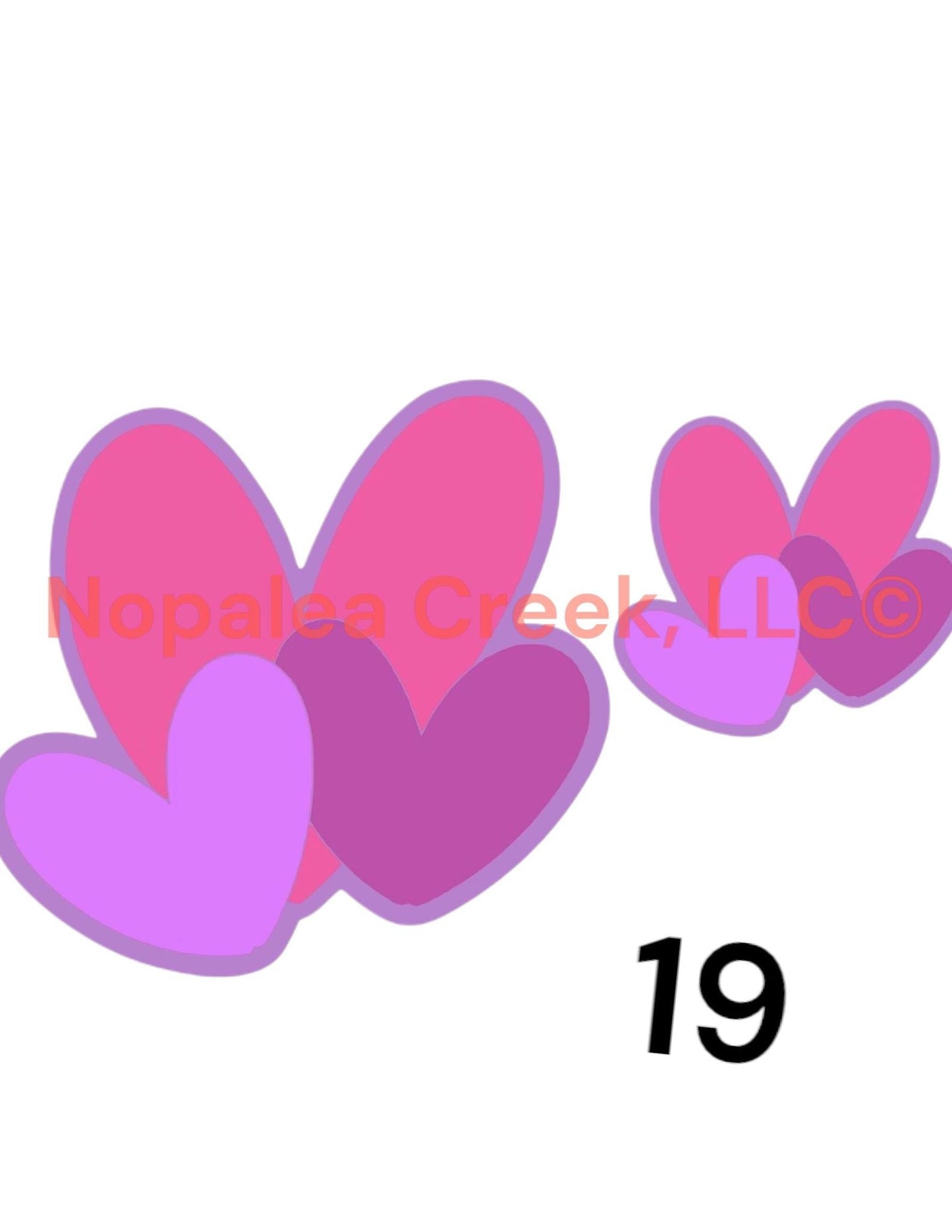 Triple Heart Cardstock (2) Listing