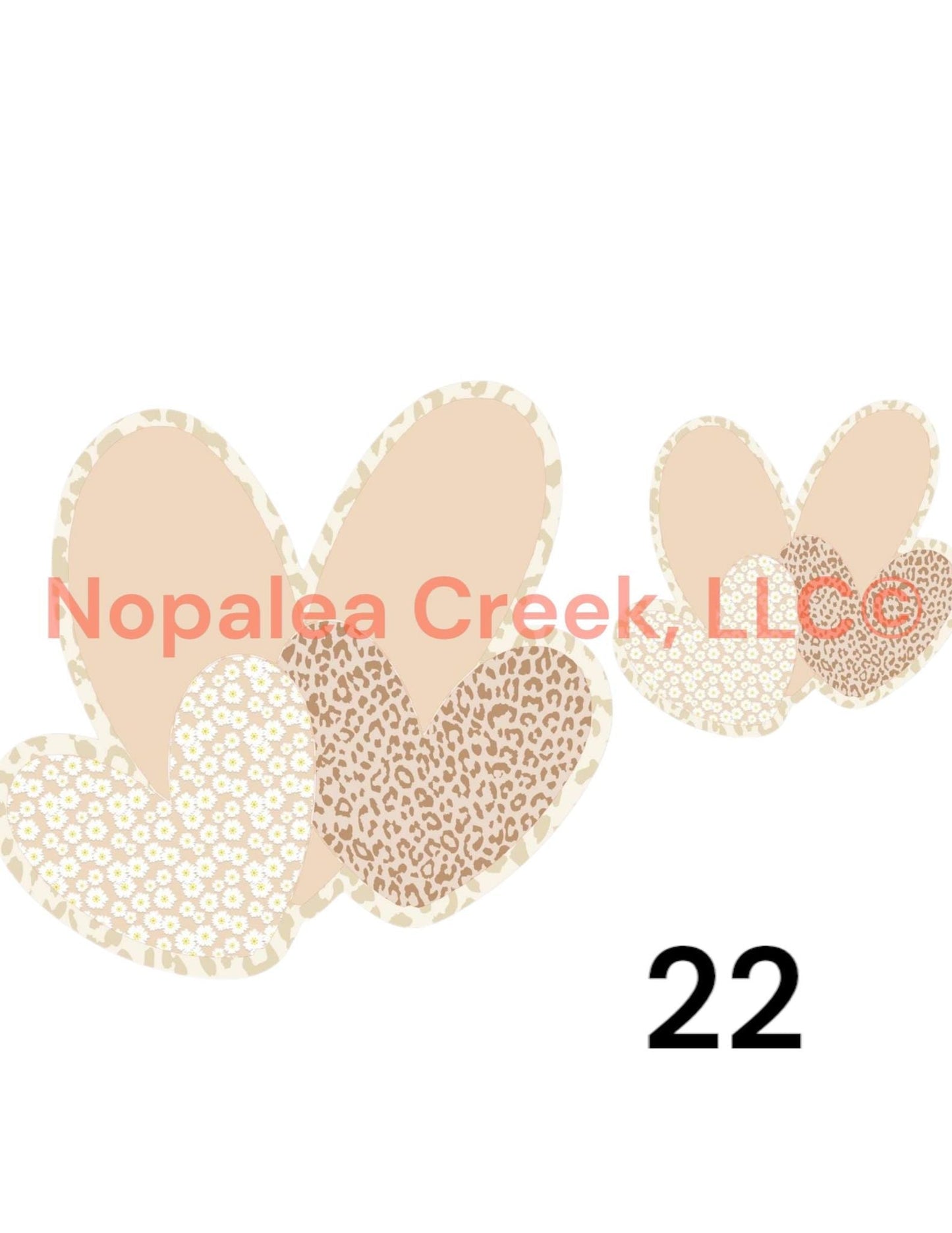Triple Heart Cardstock (2) Listing