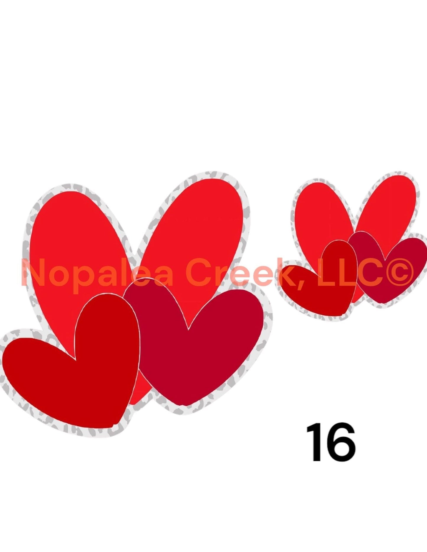 Triple Heart Cardstock (2) Listing