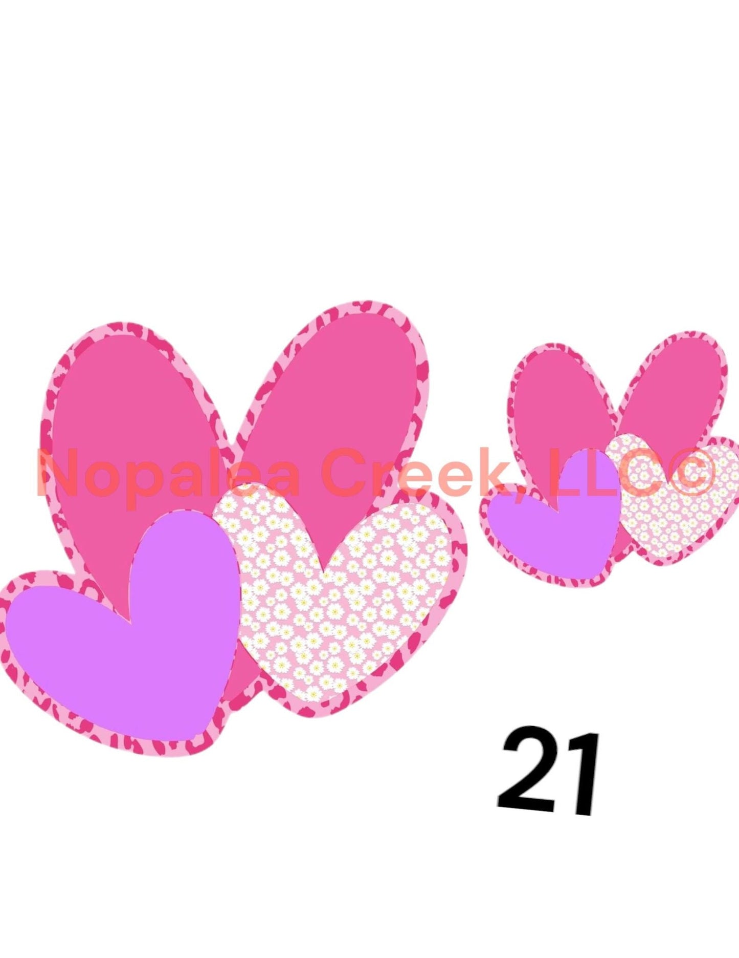 Triple Heart Cardstock (2) Listing