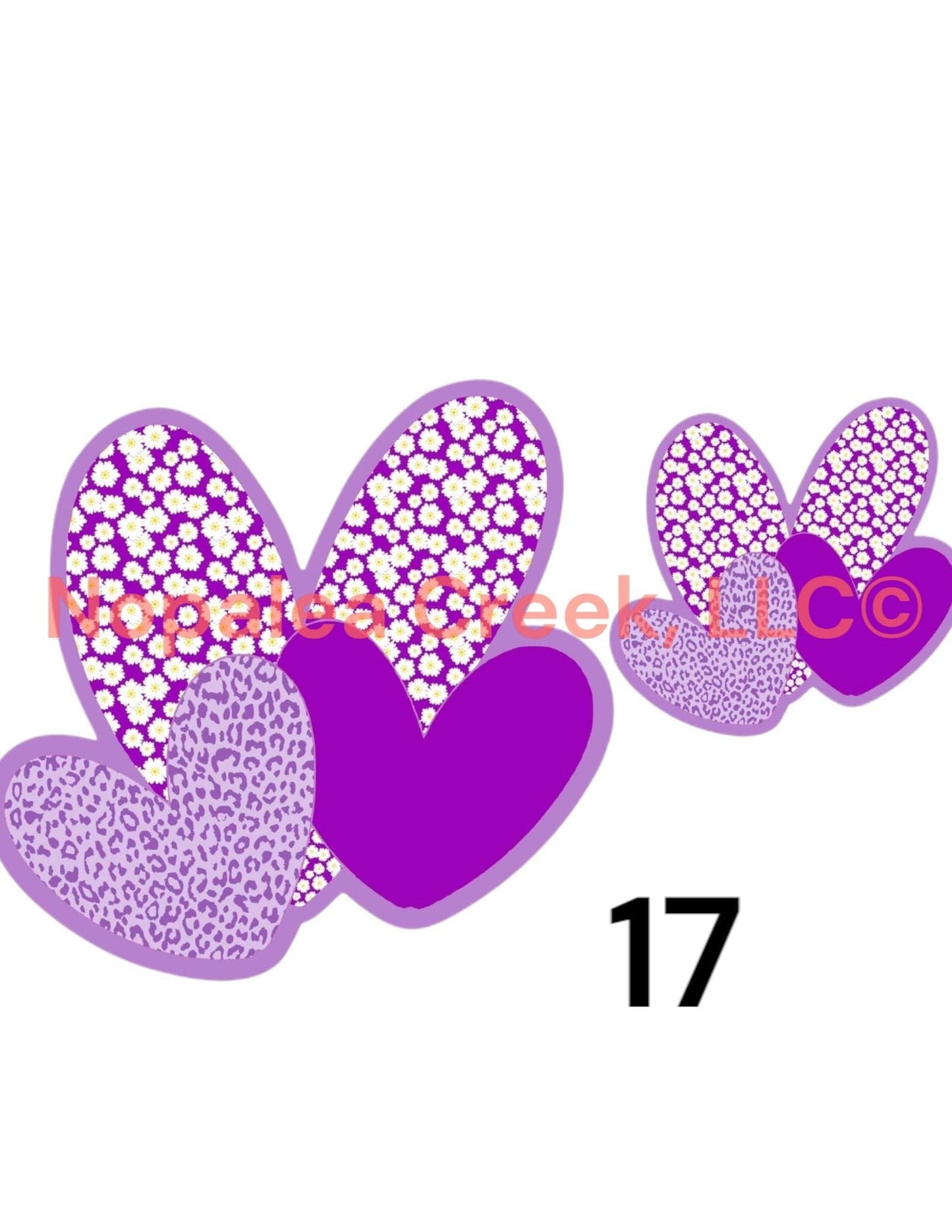 Triple Heart Cardstock (2) Listing