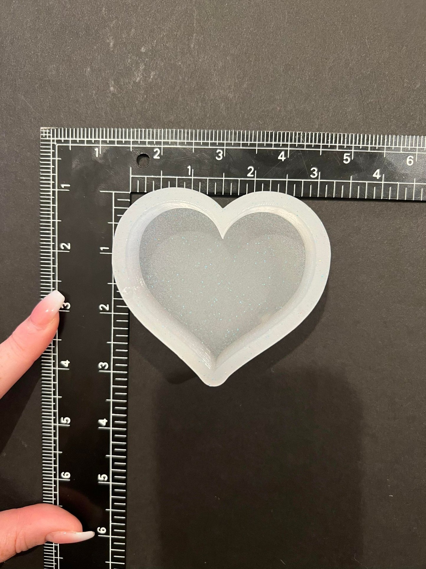 Simple Heart Cardstock Silicone Mold