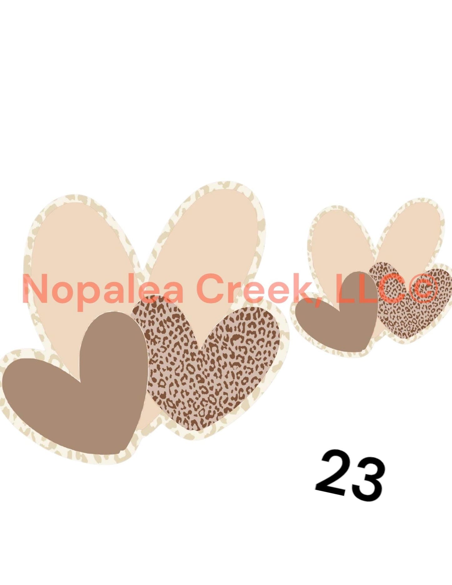 Triple Heart Cardstock (2) Listing