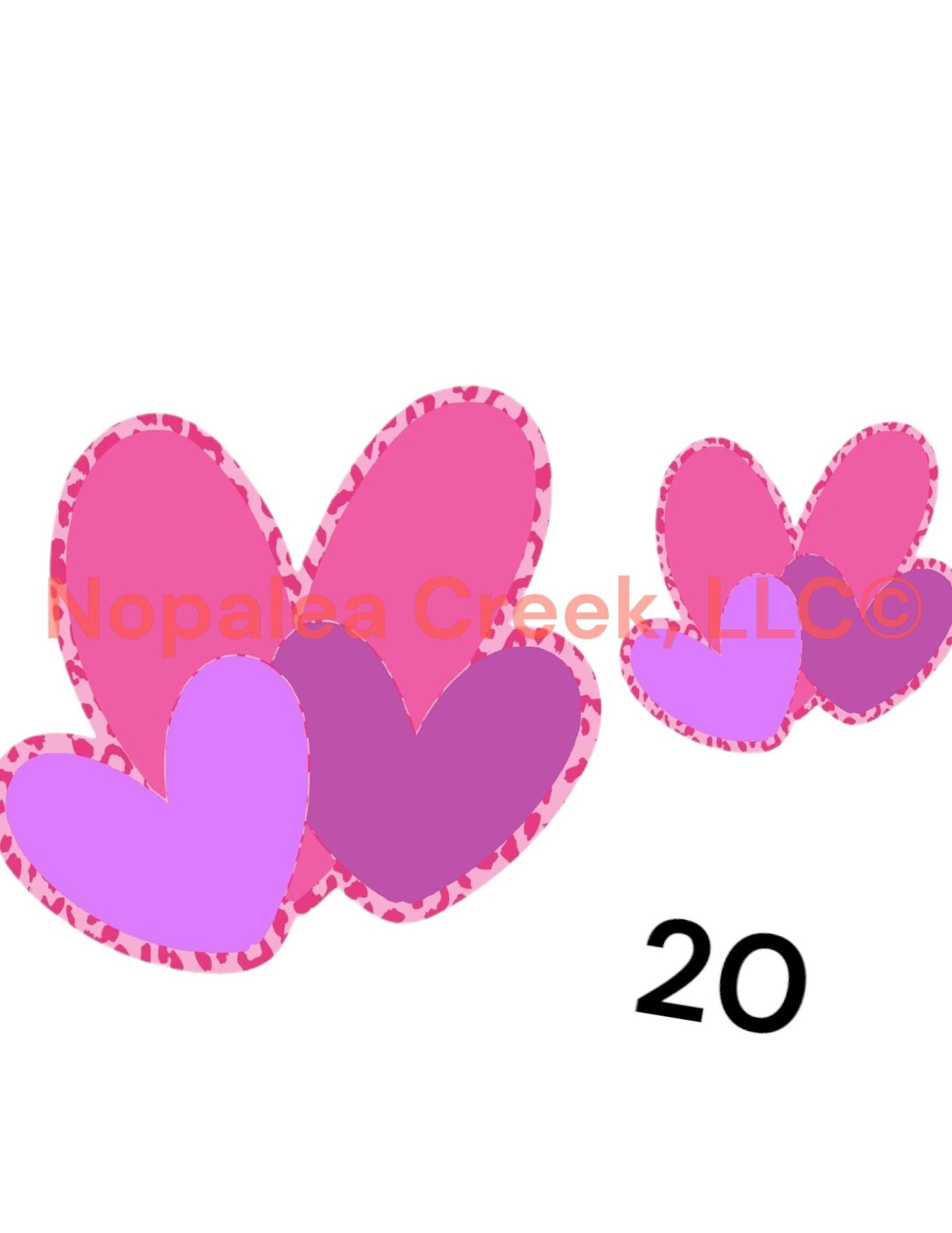 Triple Heart Cardstock (2) Listing