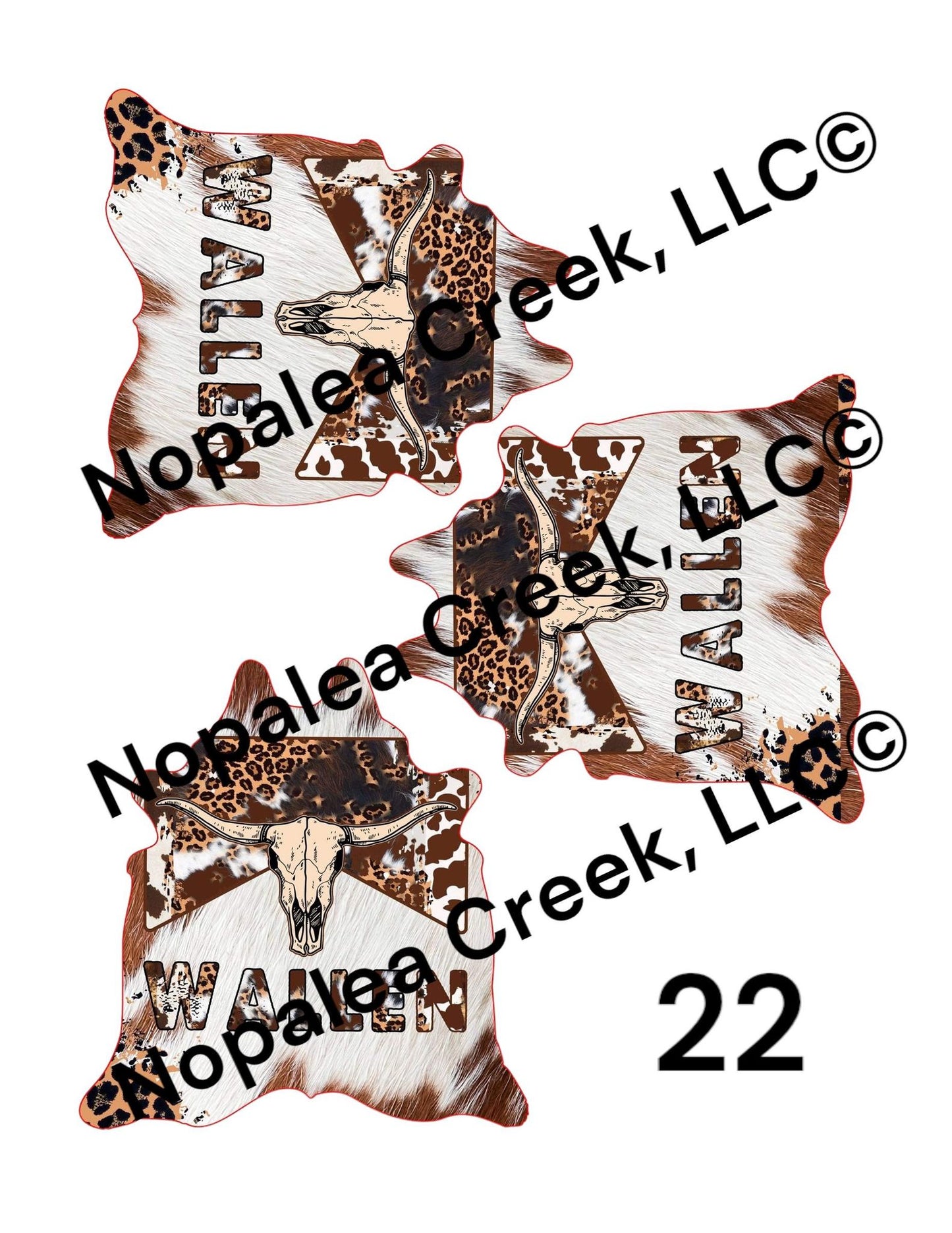 Simple Cowhide (1) Cardstock Listing