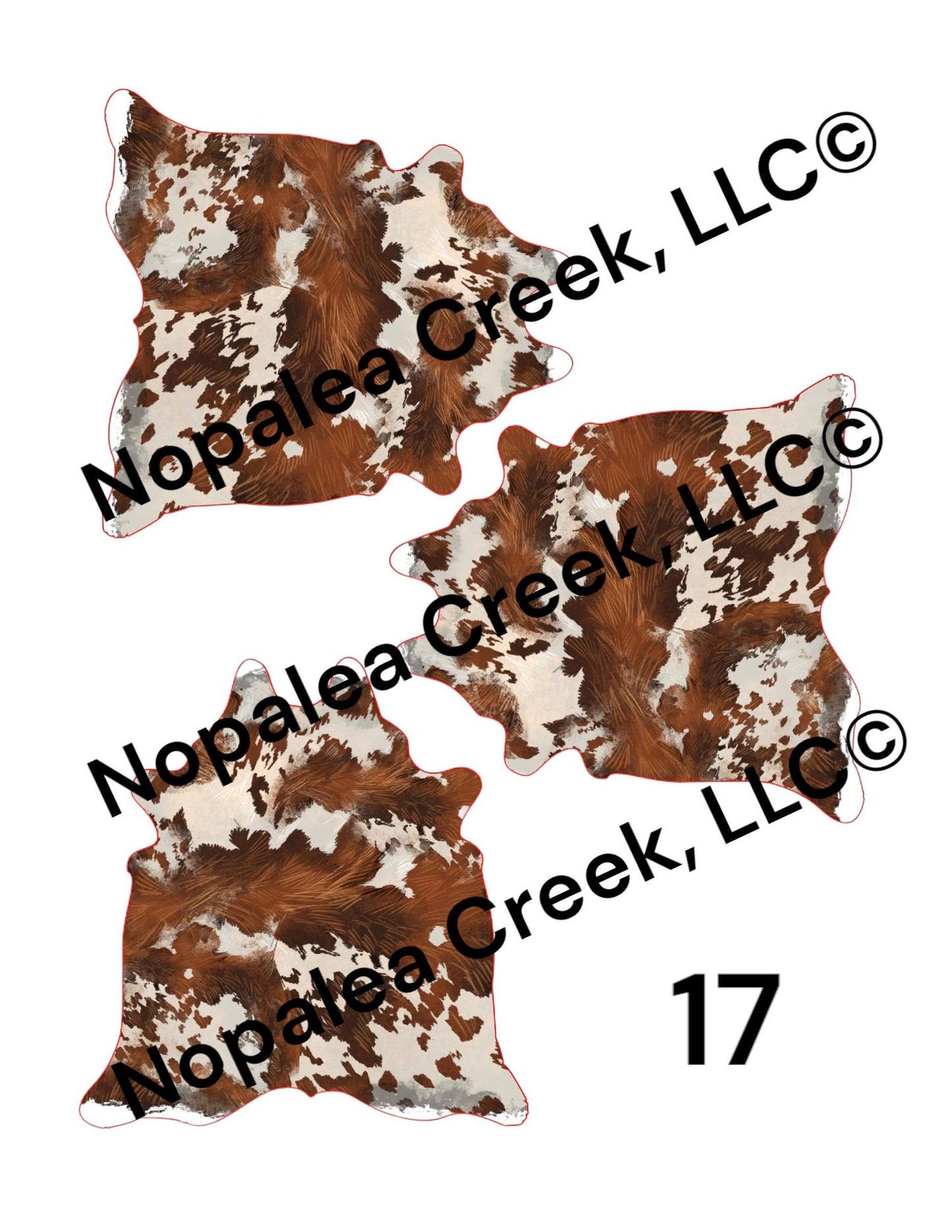 Simple Cowhide (1) Cardstock Listing