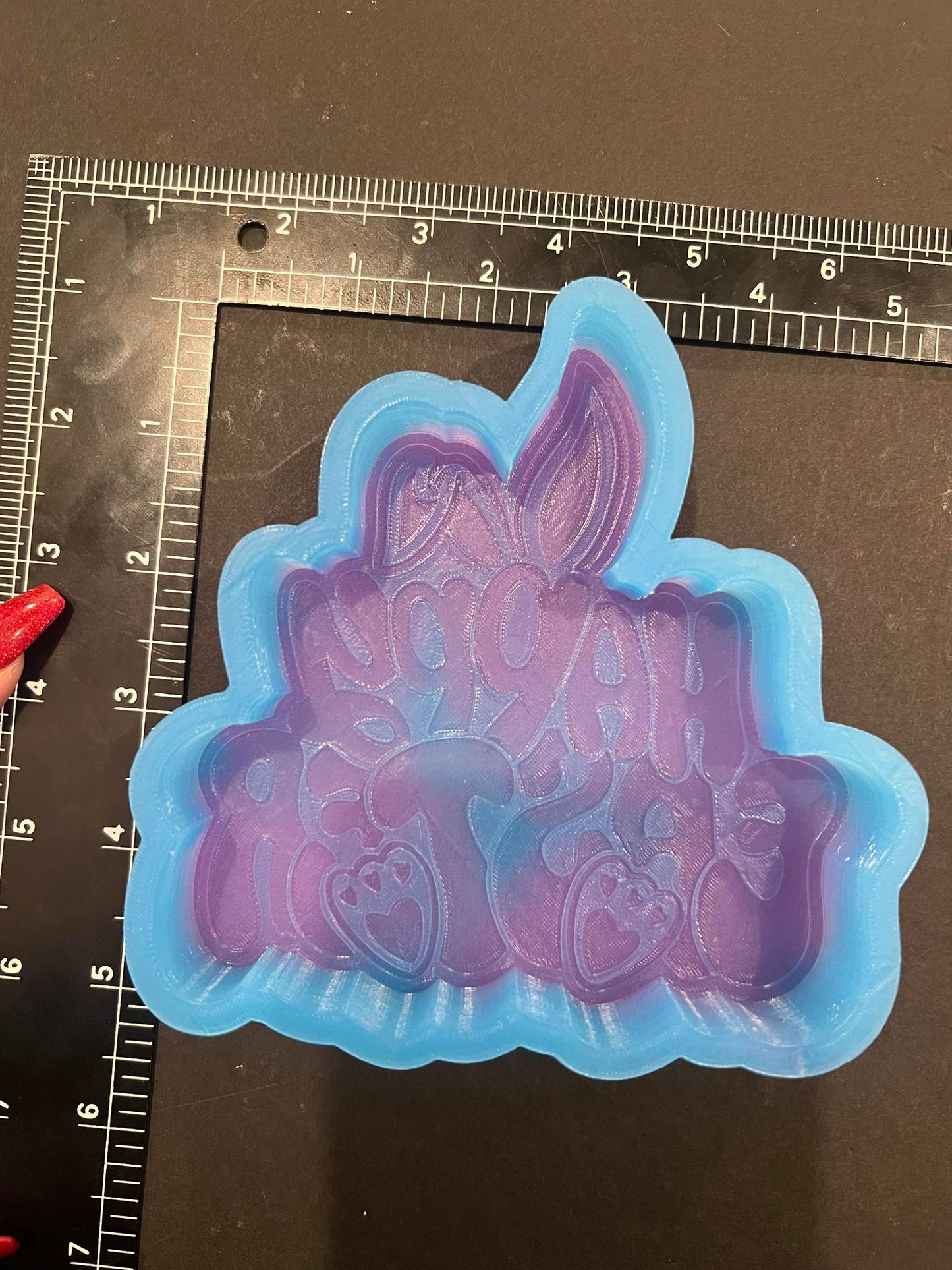 Happy Easter Bunny Silicone Mold