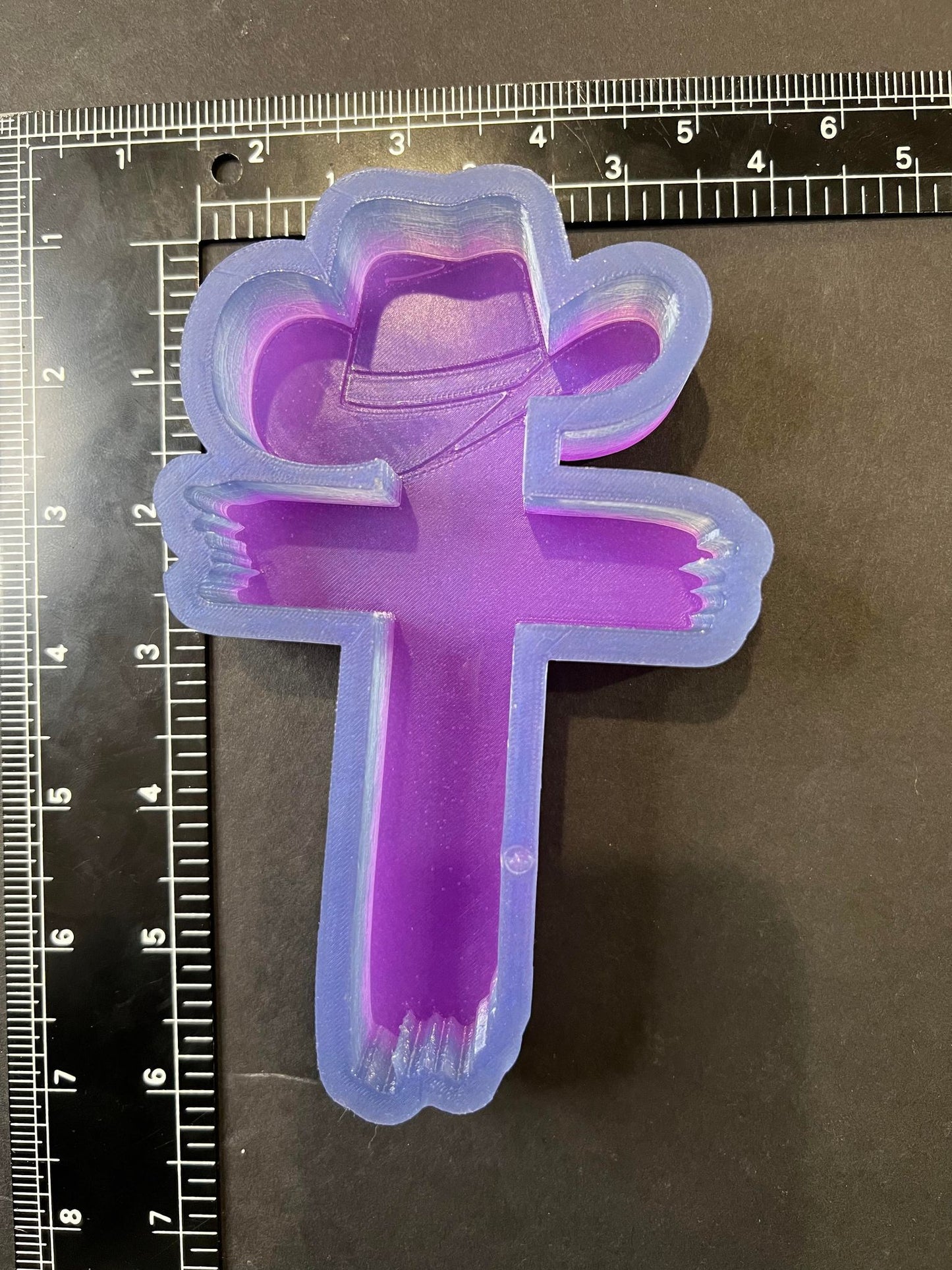 Rugged Cowboy Cross Silicone Mold