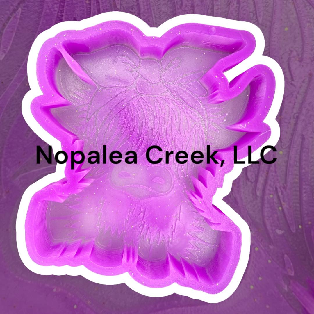 Highland Bow Cow Silicone Mold