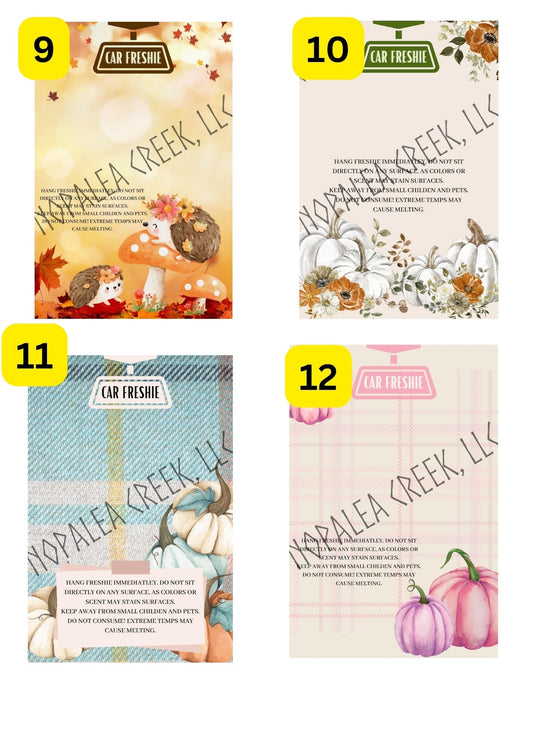 Freshie Bag Inserts #11-15