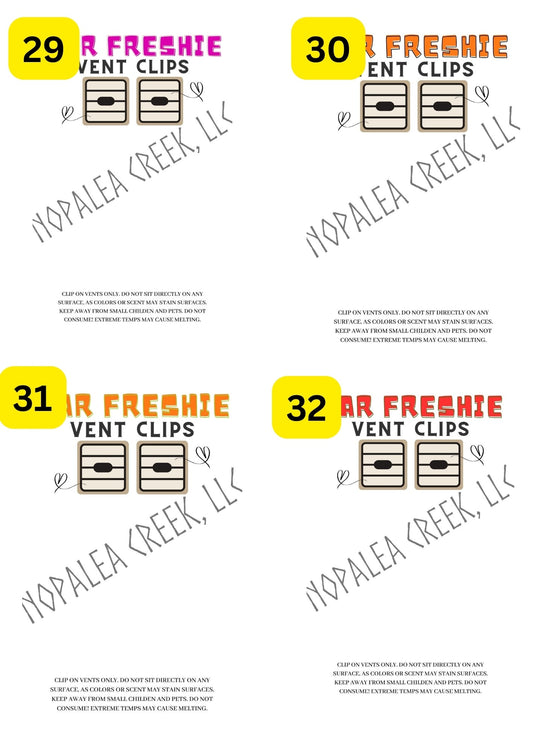 Freshie Bag Inserts #31-35