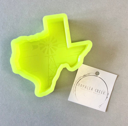 Distressed Texas Windmill Silicone
