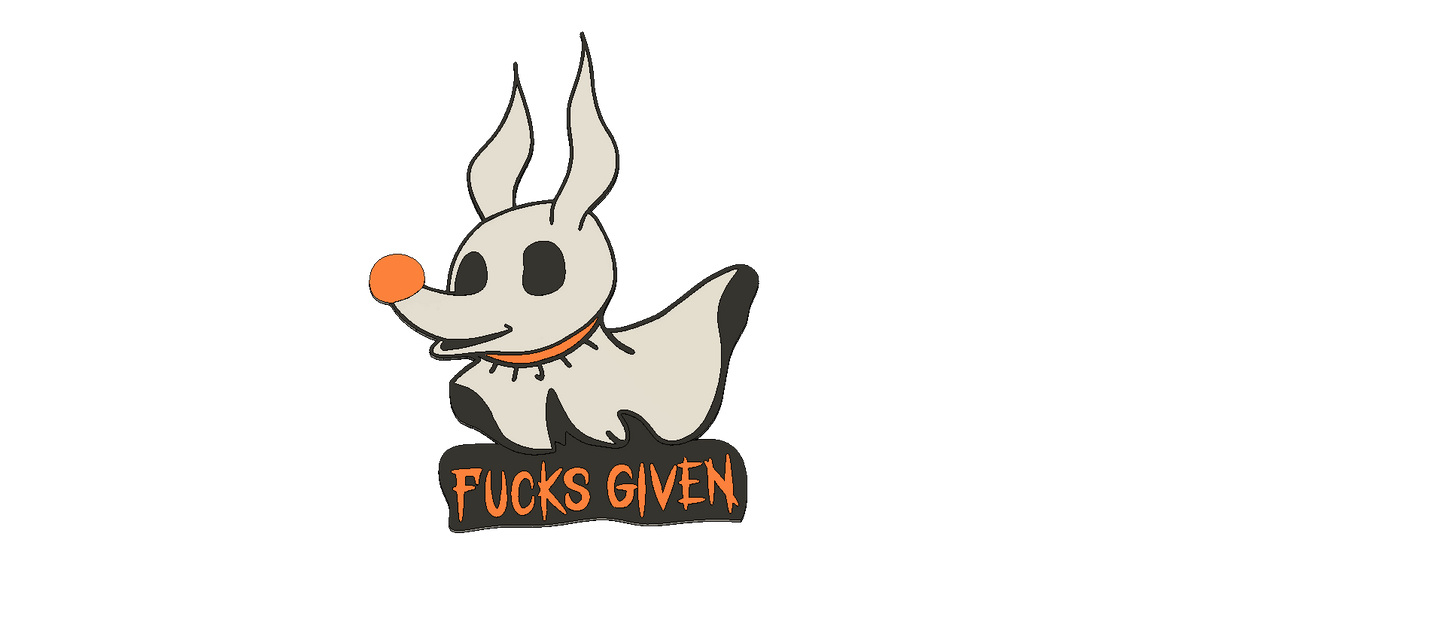 Zero (Dog) Fucks Given Silicone Mold